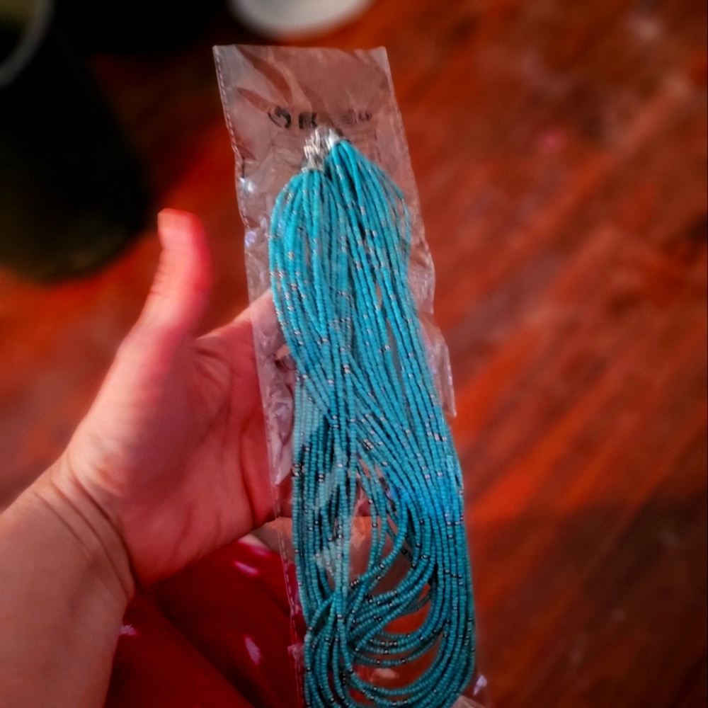Hand beaded Turquoise Necklace